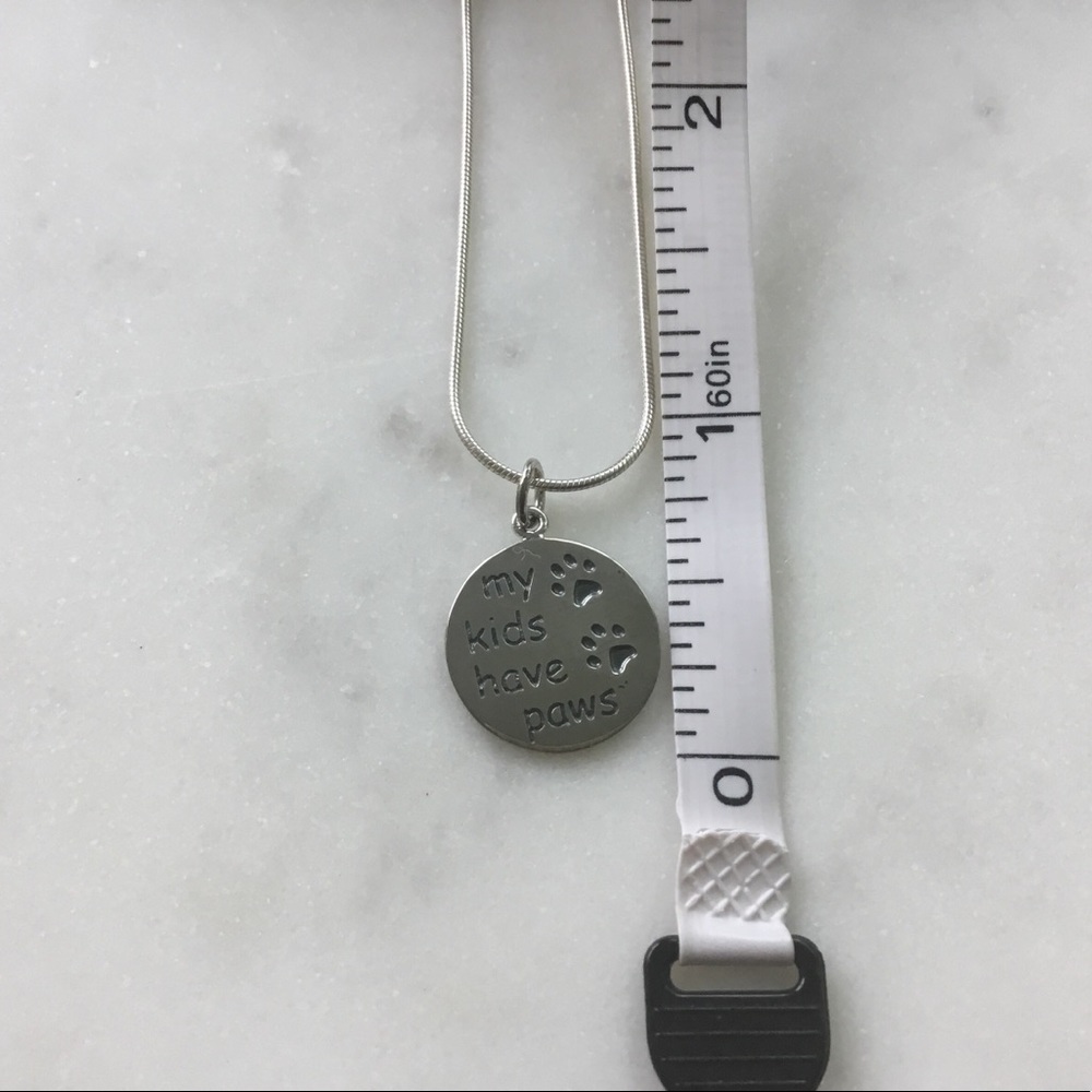 Sterling My Kids have Paws Necklace - Picture 4 of 16